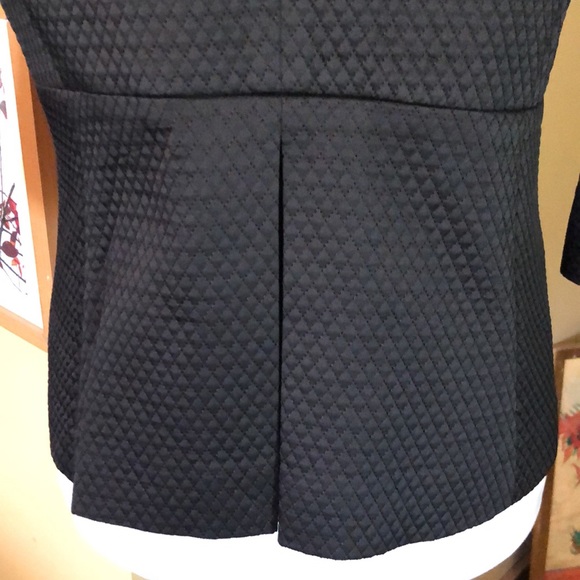 ANN TAYLOR Size 6 Diamond Quilted Classic Snapfront Blazer Lightweight $168 NEW - Picture 8 of 16
